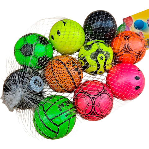 Pelota Esponja Forrada N.2 ½ 10 Pz Deportes