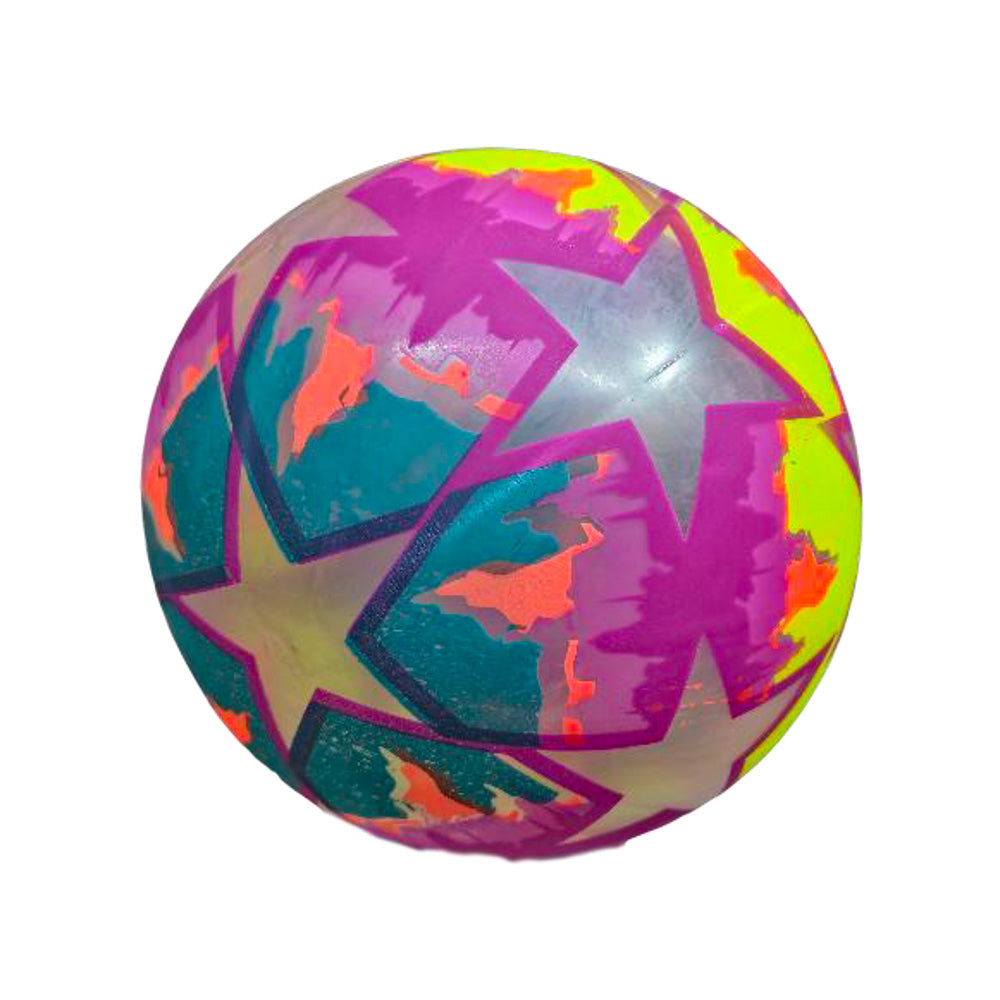 Pelota N. 8.5 Neon Transparente De Válvula Reforzada