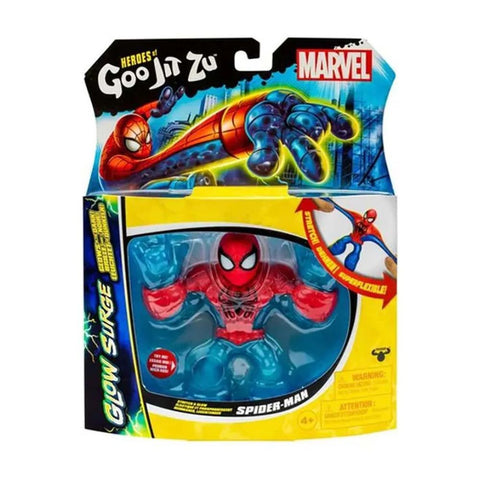 Goo Jit Zu Marvel Glow Surge Hero Fig. Spider Man