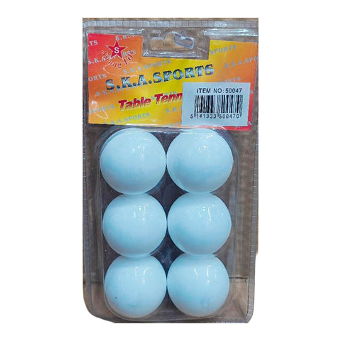 Blister Pelotas Pin Pon 6 Pz