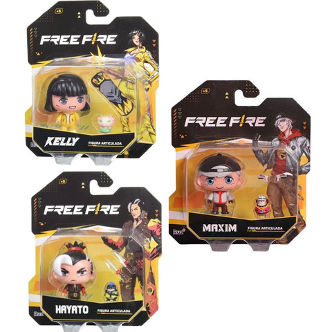 Garena Free Fire: Figura Articulada con Mini Mascota / Accesorio (Surtido)