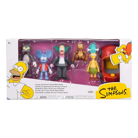 The Simpsons Pack 6 Figuras Krusty El Payaso 2.5 Pulg