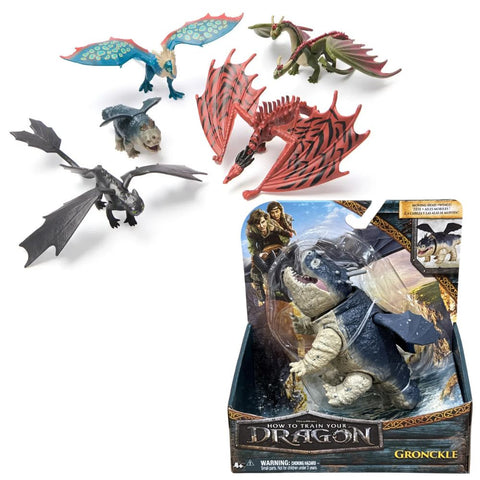 How to Train Your Dragon: Mini Dragon Figures (4 Pz)