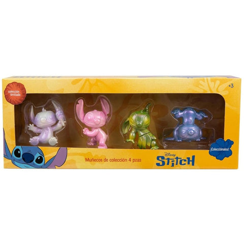Set Edición Limitada Disney Stitch Figuras - Muñecos de Colección (4 Piezas)