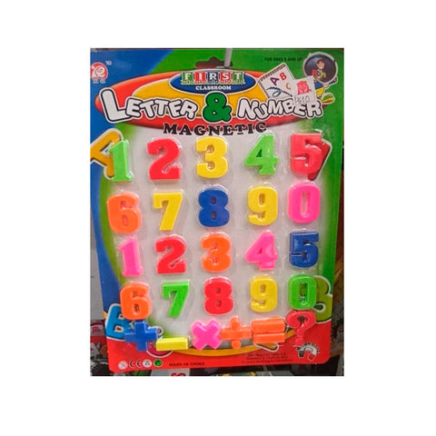 Letras Y Números Con Imán Chico