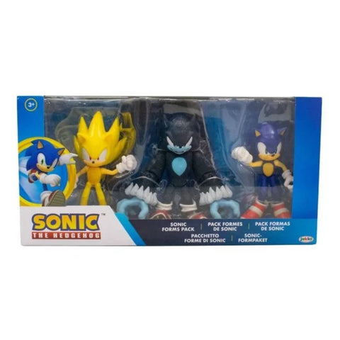 Sonic The Hedgehog Sonic Forms 3-Figure Multipack
