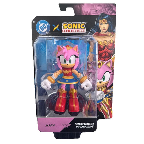 Sonic x DC Comics Action Figure: Amy como Mujer Maravilla