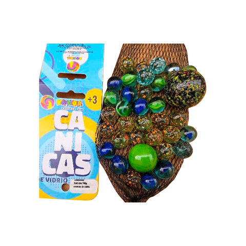 Canica Mediana Surtida Nacional 260 G