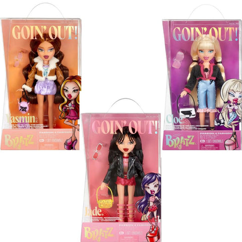 Muñecas Bratz Goin' Out Fashion Dolls – Surtido Colección Nocturna (Yasmin, Cloe y Jade)