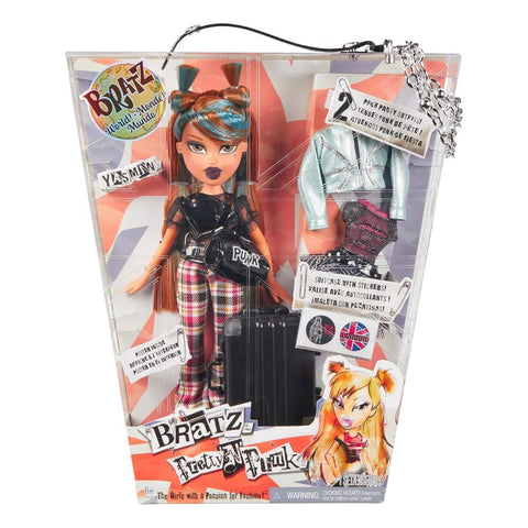 Muñeca Bratz Pretty 'N' Punk / Bratz World – Yasmin (Edición Especial Viaje a Londres)