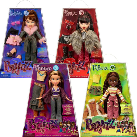 Muñecas Bratz Fashion Dolls con Segundo Cambio de Ropa – Surtido Edición Especial (Tiana, Felicia, Dana y Fianna)