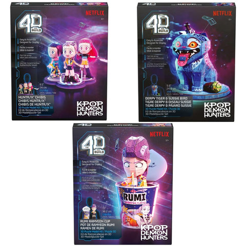 Rompecabezas 3D 4D Build: Netflix K-Pop Demon Hunters (Modelos Surtidos)