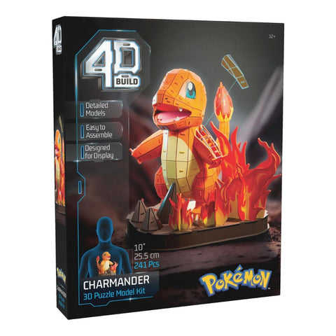 Pokémon Charmander 4D Build 3D Puzzle Model Kit (241 Piezas)
