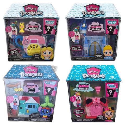 Disney Doorables: Mini Playsets Temáticos Apilables / Surprise Inside (Surtido)