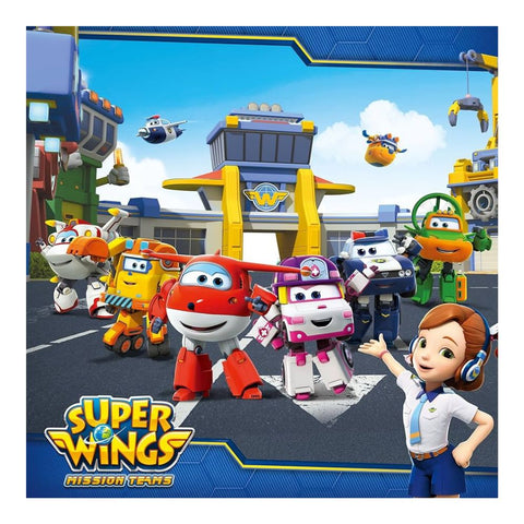Super Wings Tripulación del Aeropuerto Mundial 10 Pzas