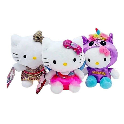 Hello Kitty Peluche Coleccionable con Atuendos de Lentejuela