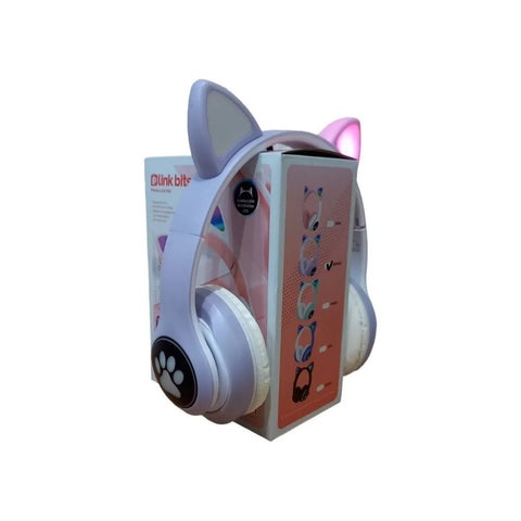 Audífonos Bluetooth de Diadema con Orejas LED Plegables