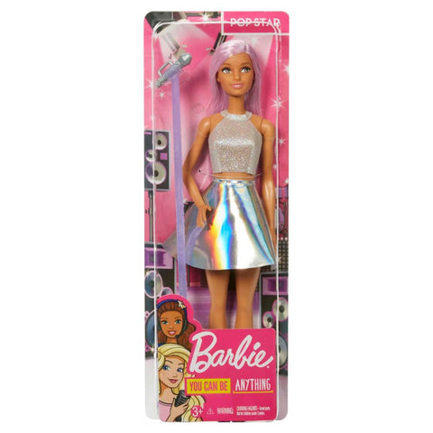 Barbie Muñeca Profesiones Cantante Con Micrófono Pop Star