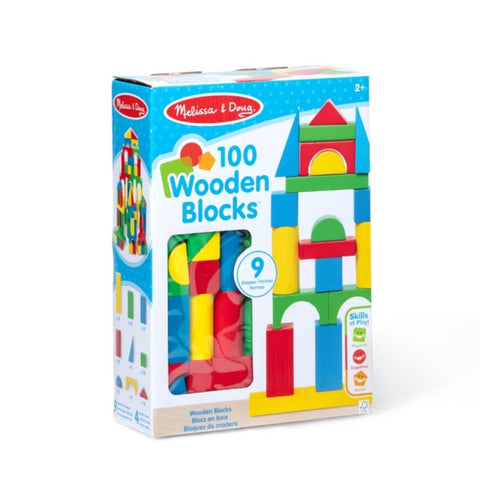 Melissa & Doug 100 Wooden Blocks
