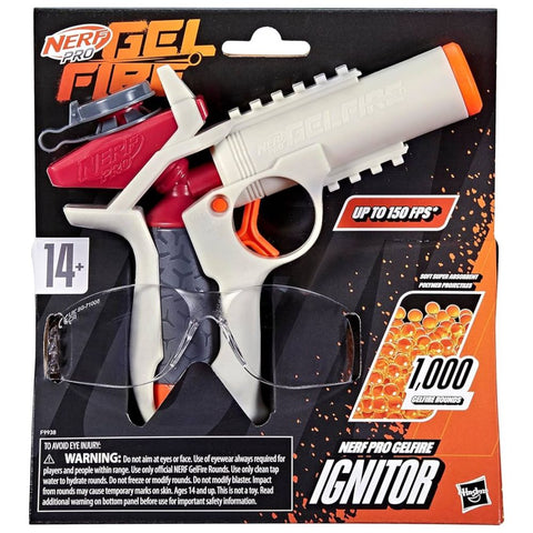 Nerf Gelfire De Palanca Recarrogas, Lentes De Protección