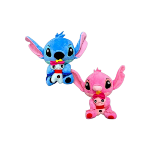 Baby Stitch Y Ángel Scrump Chico 22 cm