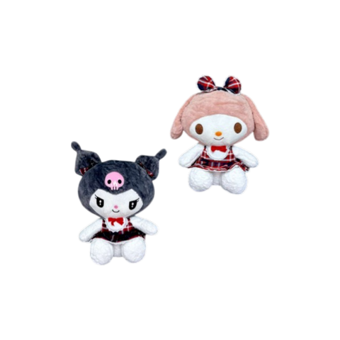 Melody & Kuromi Vestido A Cuadros Chico 28 cm