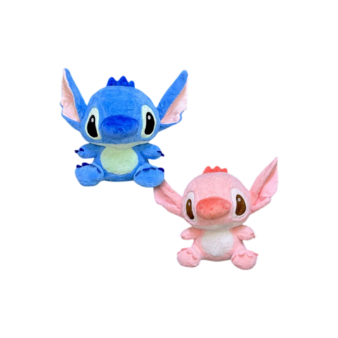 Stitch Y Ángel Versión Cute Mediano 37 cm