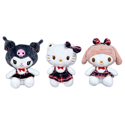 Kitty Y Amigas Vestido A Cuadros Mediano 40 cm