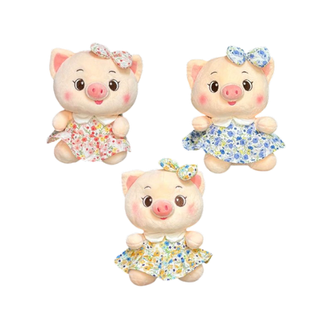 Cerdito Vestido Floral Chico