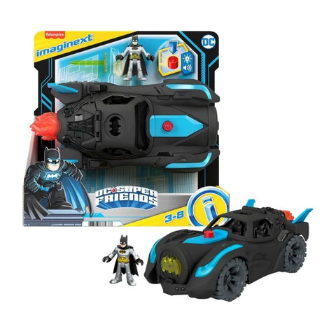 Imaginext DC Super Friends Batmobile con Luces y Sonidos / Batimóvil Lanzador