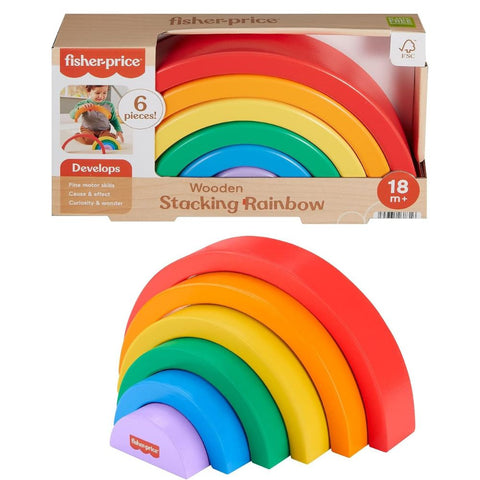 Fisher-Price Arcoíris Apilable de Madera