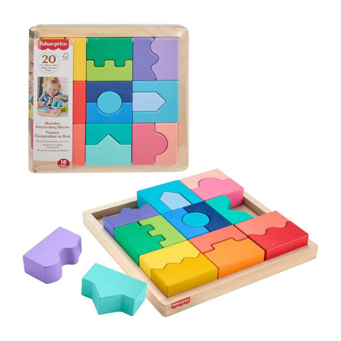 Fisher-Price Rompecabezas Geométrico Didáctico de Madera