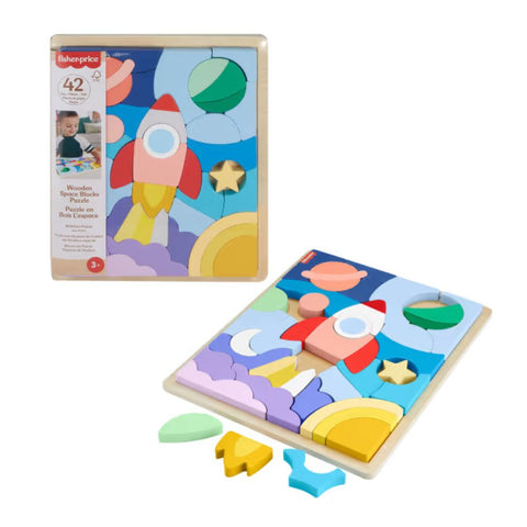 Fisher-Price Rompecabezas del Espacio de Madera