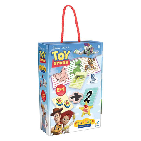 Juego Didáctico Educando 2 en 1 Disney Pixar Toy Story (Suma, Memoriza y Ordena)