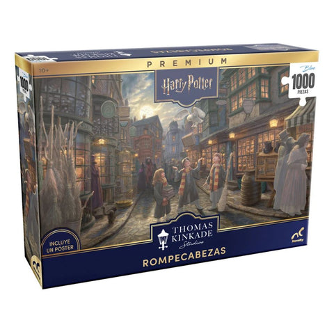 Rompecabezas Premium Harry Potter Callejón Diagon – Thomas Kinkade Studios (1000 Piezas)