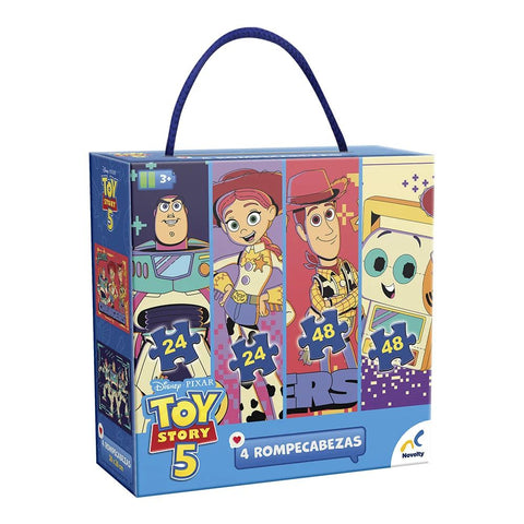 Rompecabezas Toy Story 5 4 en 1, 24 y 48 Piezas