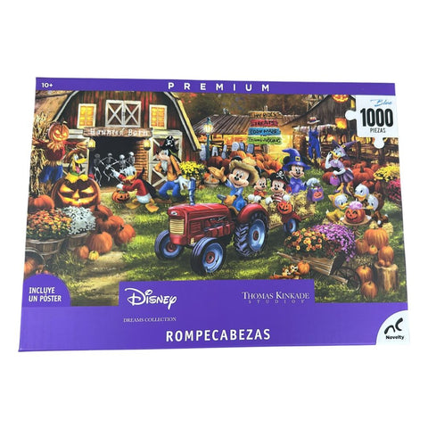 Rompecabezas Disney Dreams Collection Premium 1000 Piezas – Mickey and Minnie Halloween Fun (Thomas Kinkade Studios)