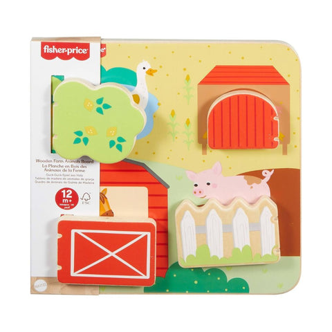 Fisher-Price Tablero de Animales de Granja de Madera