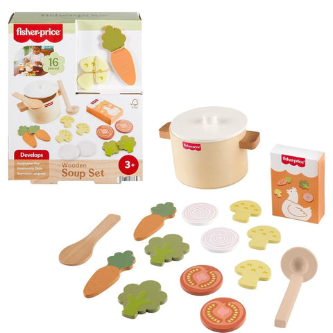 Fisher-Price Set de Sopa de Verduras de Madera