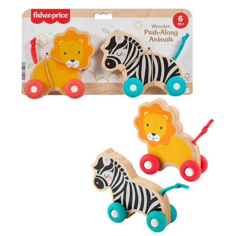 Fisher-Price Animales de Madera para Empujar