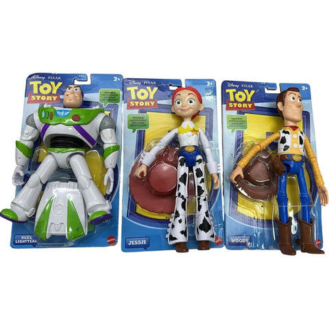 Disney Pixar Toy Story – Surtido de Figuras de Acción Articuladas de 7 Pulgadas (Tercia: Buzz Lightyear, Jessie y Woody)