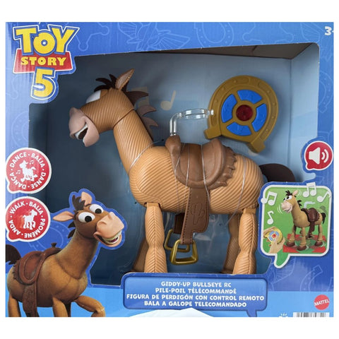 Disney Pixar Toy Story – Giddy-Up Bullseye RC / Figura de Perdigón con Control Remoto
