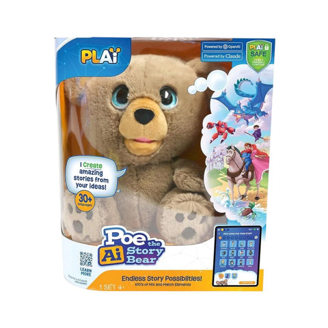 Oso de Peluche Interactivo Cuentacuentos con Inteligencia Artificial – Poe the AI Story Bear