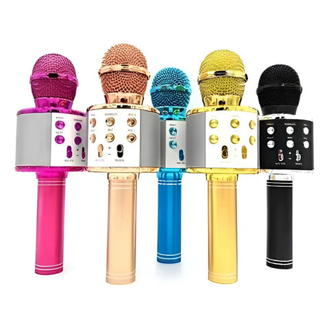 Micrófono Karaoke Inalámbrico con Bocina Incorporada