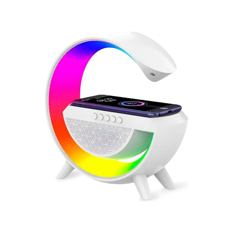 Bocina Bluetooth con Luz LED RGB Carga Inalámbrica 2