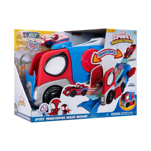 Marvel Spidey and His Amazing Friends Spidey Transforming Hauler Racer