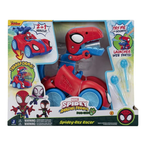 Marvel Spidey and His Amazing Friends Spidey Rex Racer Vehicle