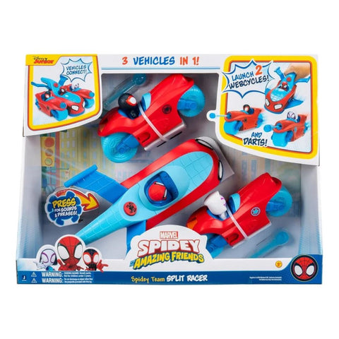 Marvel Spidey and His Amazing Friends Spidey Team Split Racer