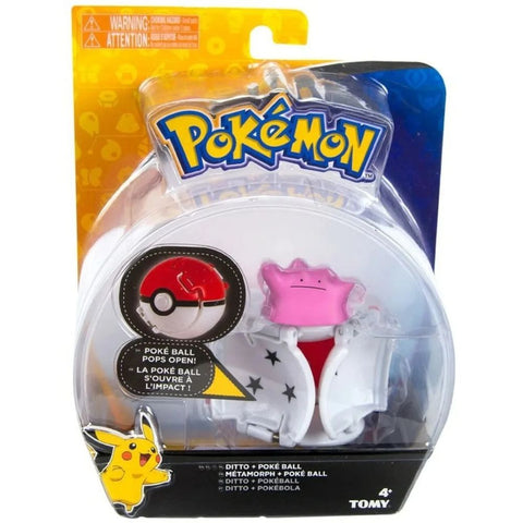 Pokemón Ditto 4cm Con Pokebola 7cm