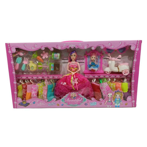 Set completo de muñeca fashion Beautiful — juguete por mayoreo
